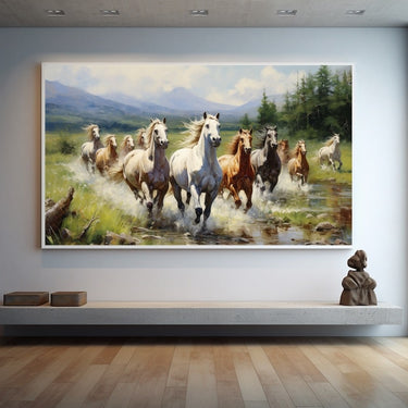 Herd of Horses Painting